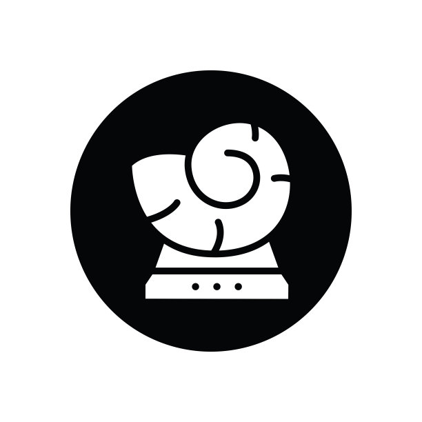 在白色背景上分离的化石字形图标图片下载