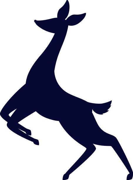 美丽的鹿silhoutte图片下载