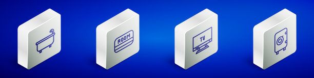 设置等距线浴缸智能酒店钥匙卡图片下载