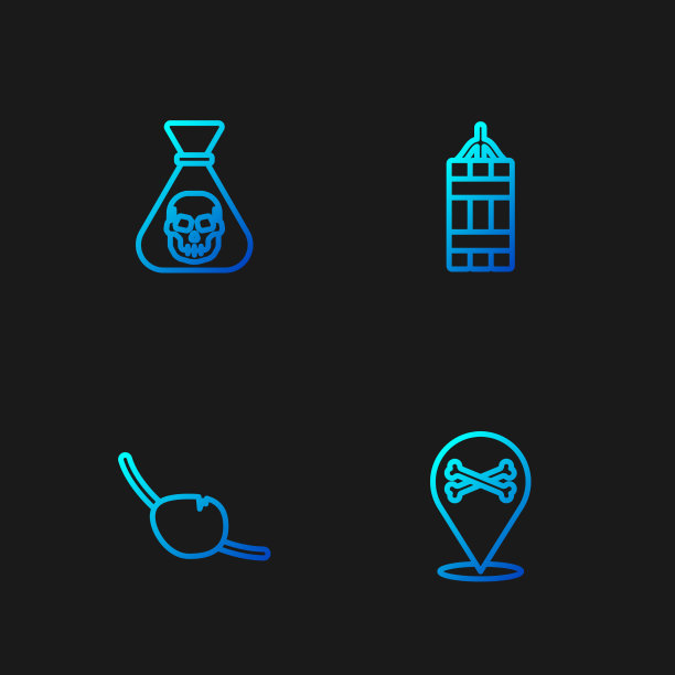 设置路线位置海盗海盗眼罩硬币图片下载