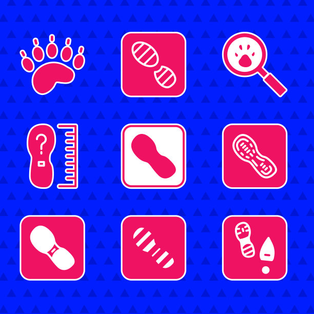 设置人类脚印鞋的平方尺寸图片下载