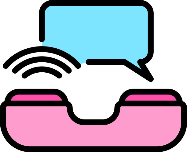 呼叫聊天帮助图标颜色轮廓图片下载