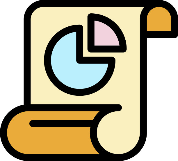 图表纸图标颜色轮廓图片下载