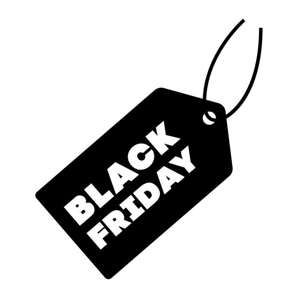 手绘黑五海外电商促销吊牌标签素材图片下载