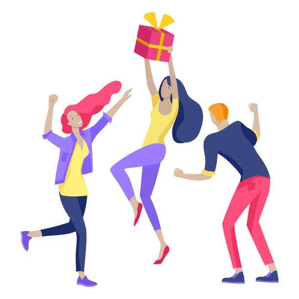 跳舞礼物开心素材图片下载