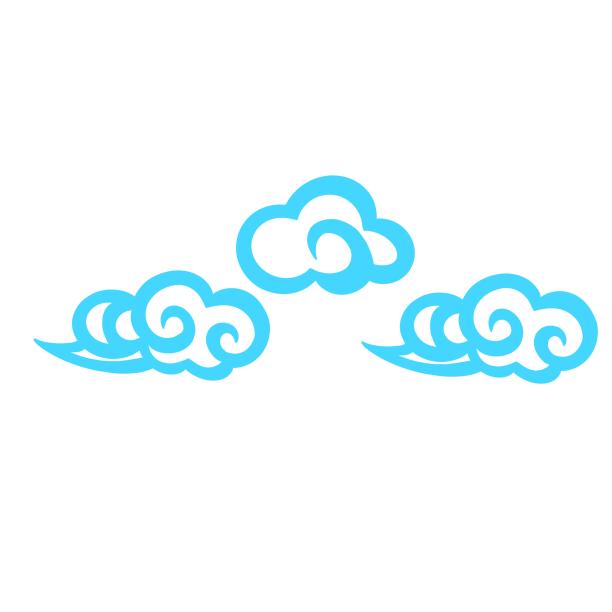 中国风云纹适量祥云古典素材图片