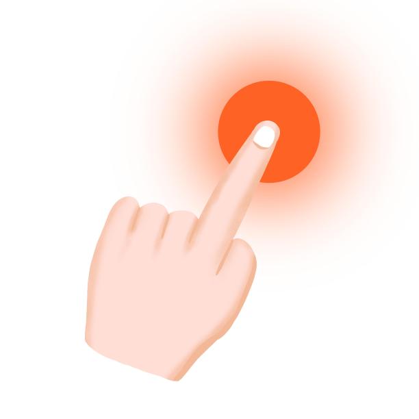 简约手指按键点击按钮图片下载