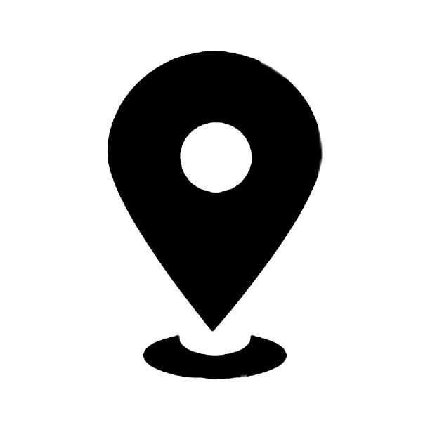 简约地标标识黑色位置图片下载