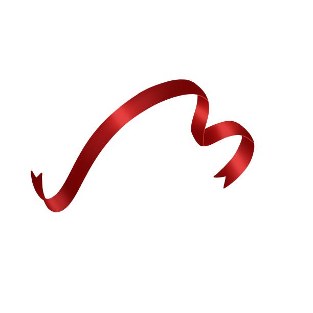 红色感恩节绸缎艾滋病日丝带图片下载