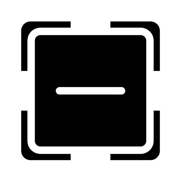 黑色双层扫描二维码简约图片下载