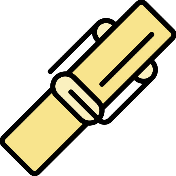 木衣别针图标颜色轮廓图片下载