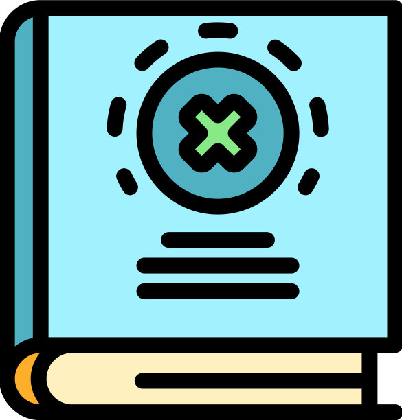 假信息书图标颜色大纲图片下载