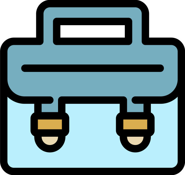 皮包图标颜色轮廓图片下载