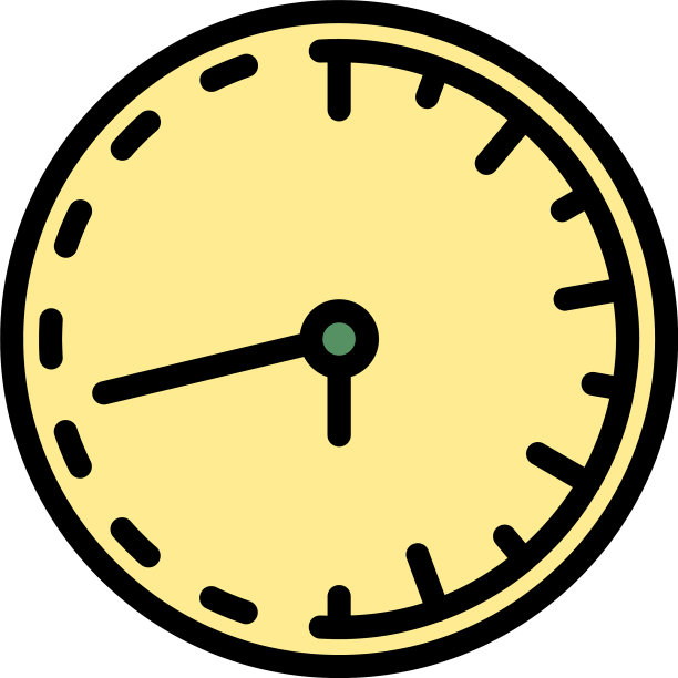 经典挂钟修复图标颜色轮廓图片下载