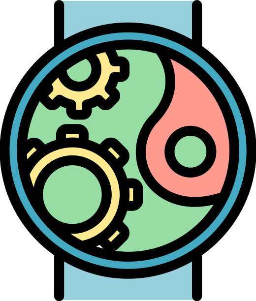 机械结构手表图标颜色图片下载