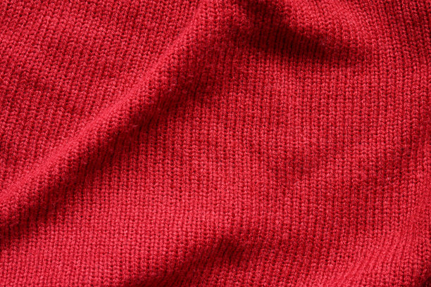 红色针织羊毛质地背景图片下载