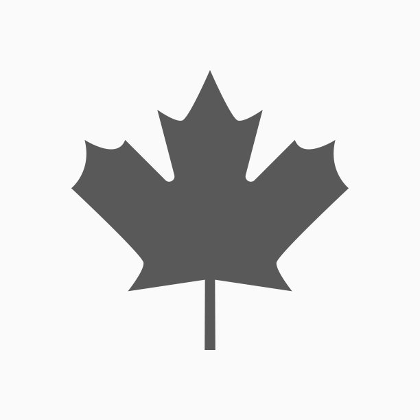 枫叶图标，秋叶矢量插图图片下载