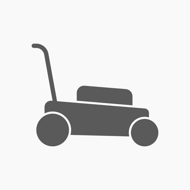 割草机图标，割草机矢量插图图片下载