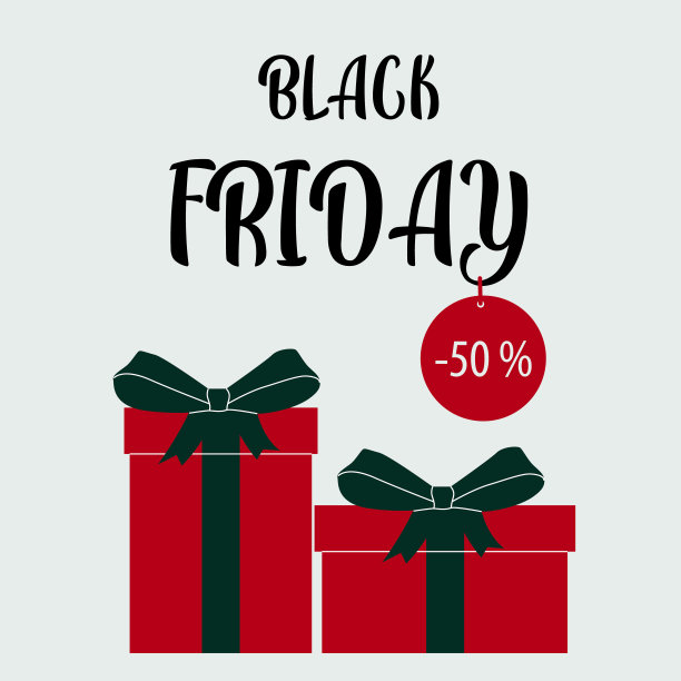 “黑色星期五”的横幅。出售。在浅色背景上有一个大蝴蝶结的礼品盒图片下载