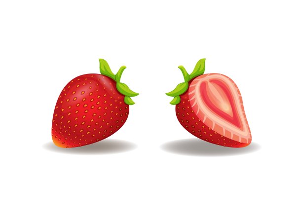 草莓水果整片集合符号插图向量图片下载