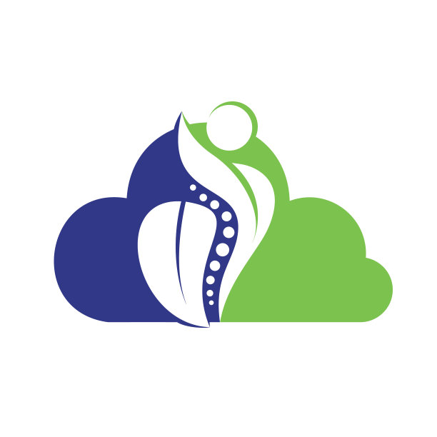 捏脊标志设计矢量插图。脊椎保健的标志。骨，矫形，捏脊健康中心。图片下载