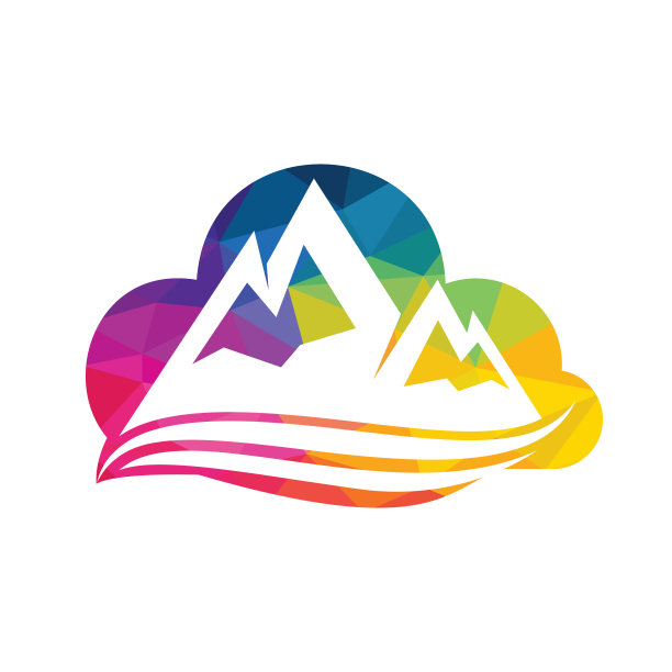 向量山和户外探险标志设计。山标志设计。图片下载