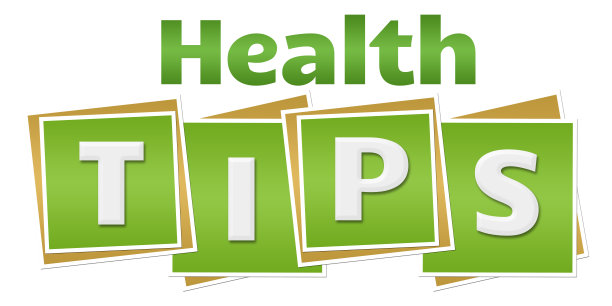 健康提示绿色方块文本图片下载