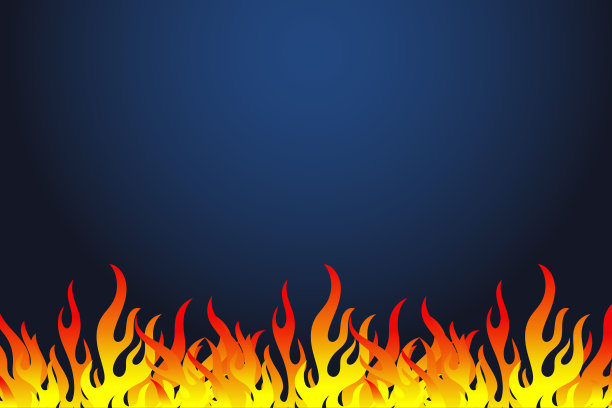 火焰背景矢量图像插图与火焰插图和复制空间区域。适合放在具有该主题的内容上。图片下载
