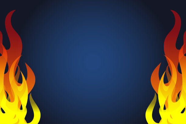 火焰背景矢量图像插图与火焰插图和复制空间区域。适合放在具有该主题的内容上。图片下载