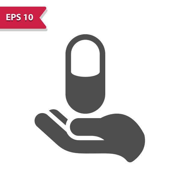 手拿药片图标图片下载