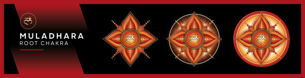 脉轮符号，根脉轮- MULADHARA -能量，稳定，舒适，安全-“我是”图片下载