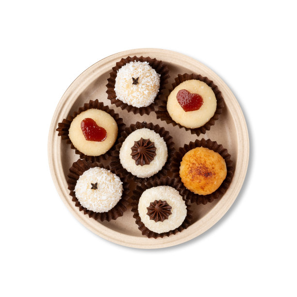 典型的美味巴西旅，不同的口味被隔离在白色的背景上图片下载