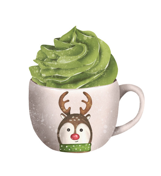 圣诞节和新年水彩画插图图片下载