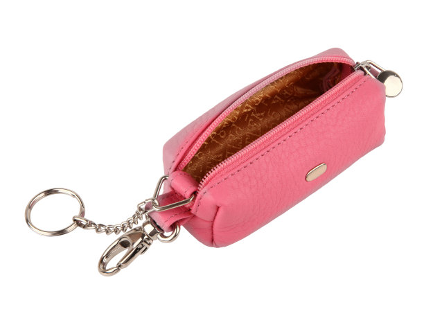 粉红色管家女性皮革昂贵的公文包孤立在白色背景图片下载