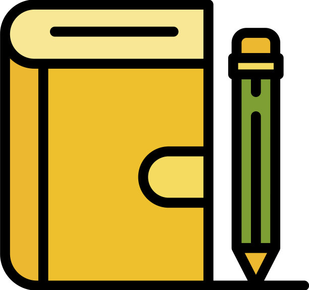 书钢笔图标颜色大纲图片下载