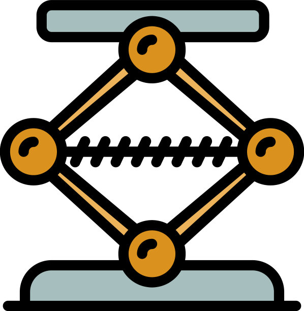 发动机千斤顶螺丝图标颜色轮廓图片下载