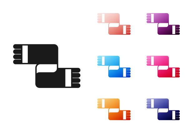 黑色冬季围巾图标孤立在白色上图片下载