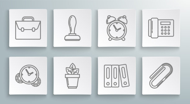 设置行时间管理邮票花盆花图片下载