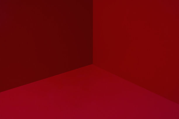 红色的房间角落图片下载