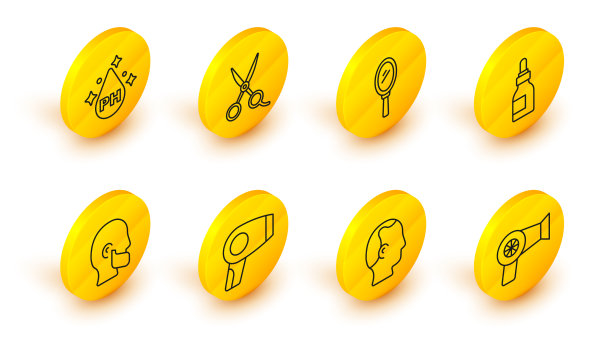 定型线电吹风秃顶、胡子图片下载