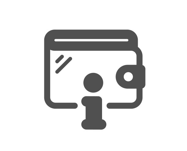 钱包图标钱钱包与信息标志图片下载