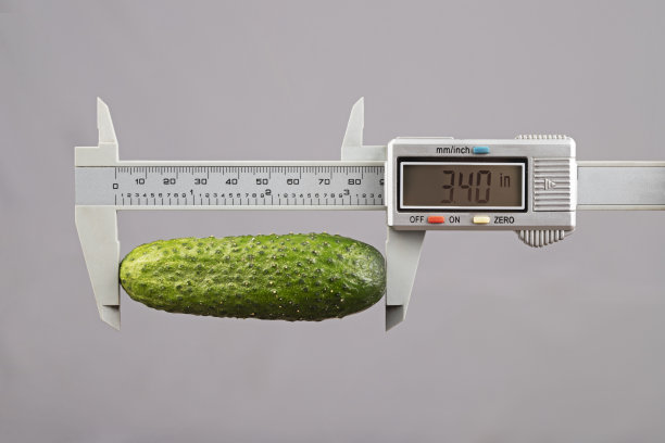 丈量小黄瓜的长度图片下载