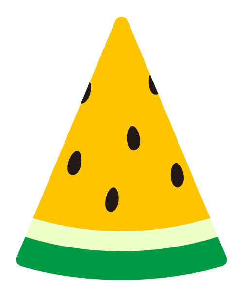 切西瓜孤立矢量插图。图片下载