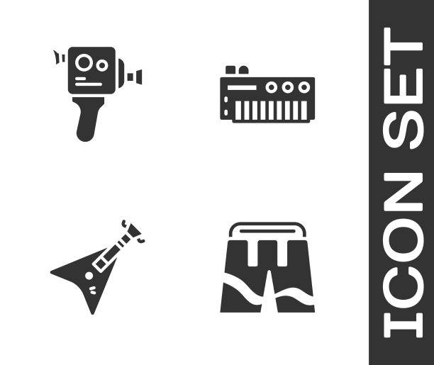 设置短或裤子复古电影摄影机电动图片下载