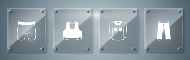 搭配长裤、衬衫、汗衫和自行车短裤图片下载