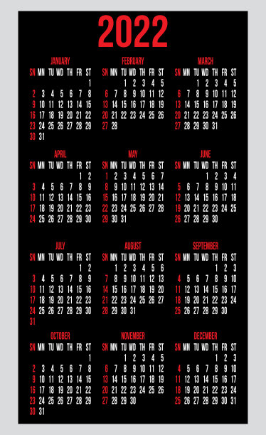 向量集日历网格模板的名片设计图片下载