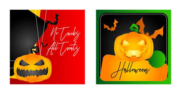 现代万圣节销售设计海报模板。图片下载