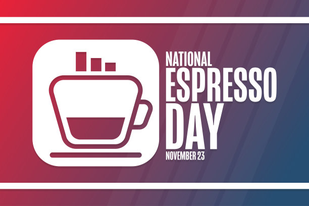 全国咖啡的一天。11月23日。节日的概念。模板背景，旗帜，卡片，海报与文字题词。向量EPS10插图。图片下载