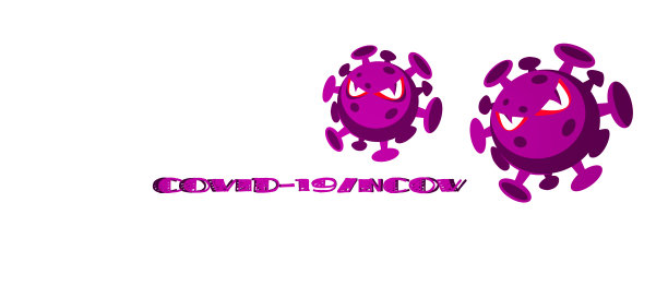 停止COVID-19 !在一个隔离的白色背景上卡通风格的冠状病毒。有创意的海报或传单。图片下载