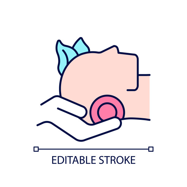 颅骶骨治疗RGB彩色图标图片下载